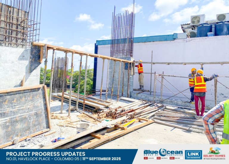 Havelock Place Colombo apartment construction update